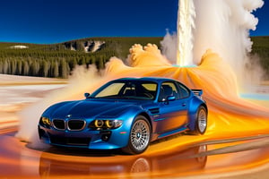 Ultra-realistic photo of racing car \(BMW Gina 2008\) in front of Old Faithful in Yellowstone,(stunning racing car decals:1.5),(body color:Cosmic Carbon Gray with Blue Glow),shiny spinning wheels,(wheel color: Black Chrome),glossy and luxurious alloy wheel,(bright turned on symmetrical head lights),silhouette in driver's seat,by Marcello Gandini,Giorgetto Giugiaro,Leonardo Fioravanti and Alex Issigonis,(backdrop: Old Faithful in Yellowstone,outdoors,multiple boys,sky, day,tree,scenery,6+boys,realistic,photo background,many people watching smoke eruption,mostly white soil with some brown),(BMW focus:1.5),(BMW at a safe distance from the smoke:1.3)
BREAK
aesthetic,rule of thirds,depth of perspective,perfect composition,studio photo,trending on artstation,cinematic lighting,(Hyper-realistic photography,masterpiece, photorealistic,ultra-detailed,intricate details,16K,sharp focus,high contrast,kodachrome 800,HDR:1.2),photo_b00ster,real_booster,ye11owst0ne,(oldfa1thfu1:1.2),more detail XL