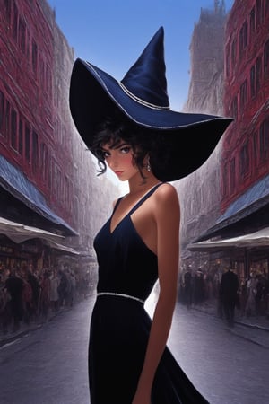 ((Ultra-Detailed)) portrait of a girl wearing a witchhat,standing in a busy shoppping street,1 girl,20yo,detailed exquisite face,soft shiny skin,playful smirks,detailed pretty eyes,glossy lips 
BREAK
(backdrop:ultra-detailed shopping street in a big city,many people,cars,blue sky),(girl focus),(fullbody shot)
BREAK 
sharp focus,high contrast,studio photo,trending on artstation,ultra-realistic,Super-detailed,intricate details,HDR,8K,chiaroscuro lighting,vibrant colors,by Karol Bak,Gustav Klimt and Hayao Miyazaki,
inkycapwitchyhat,real_booster,photo_b00ster,InkyCapWitchyHat,w1nter res0rt,art_booster,ani_booster