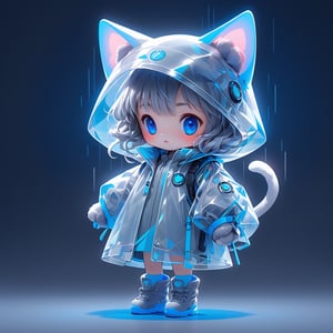 1 (Chibi_cat_Mascot:2) for TenTen, an adorable look.

(((Main colors: gray:2 , blue:2))), girl, neon effect, cute modern 3D animation style.

Minimalist background with ((2 alphabet T and A)).

(Ultrasharp, 8k, detailed, ink art, stunning, vray tracing), style raw, 3d render, Monster. cat
,Leonardo Style,cyberpunk style
