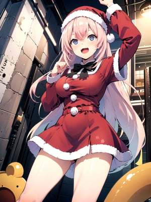 //Quality,
(masterpiece), (best quality), 8k illustration,
//Character,
overlordentoma, 1girl, solo, smile, 
//Fashion,
santa_costume,
//Background,
indoors, christmas, 
//Others,
,aahonami, long hair, pink hair,aquascreaming