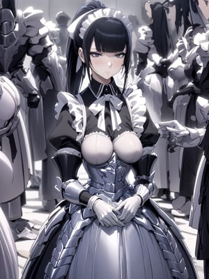 //Quality,
masterpiece, best quality, detailed
,//Character,
1girl, solo
,//Fashion,
,//Background,
,//Others,
,narberal gamma \(overlord\), 1girl, long hair, black hair, glay eyes, bangs, ponytail, medium breats, ribbon, bow, maid, dress, armor, gloves