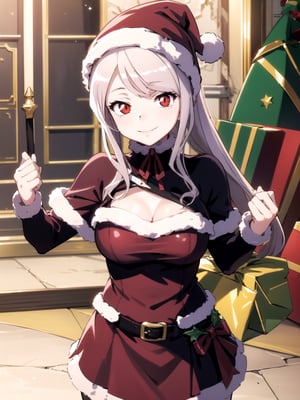 //Quality,
(masterpiece), (best quality), 8k illustration,
//Character,
overlordentoma, 1girl, solo, smile, gift
//Fashion,
santa_costume,
//Background,
indoors, christmas, 
//Others,
,shalltear bloodfallen