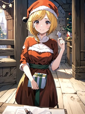 //Quality,
(masterpiece), (best quality), 8k illustration,
//Character,
overlordentoma, 1girl, solo, gift
//Fashion,
santa_costume,
//Background,
indoors, christmas, 
//Others,
,