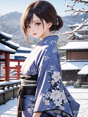 //Quality,
photo r3al, detailmaster2, masterpiece, photorealistic, 8k, 8k UHD, best quality, ultra realistic, ultra detailed, hyperdetailed photography, real photo
,//Character,
1girl, solo, cowboy_shot, looking_at_viewer
,//Fashion,
kimono
,//Background,
Kyoto, outdoors, winter, snow
,//Others,
goodbye