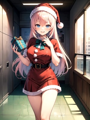 //Quality,
(masterpiece), (best quality), 8k illustration,
//Character,
overlordentoma, 1girl, solo, smile, gift
//Fashion,
santa_costume,
//Background,
indoors, christmas, 
//Others,
,aahonami