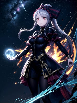 //Quality,
(masterpiece), (best quality), 8k illustration
,//Character,
1girl, solo
,//Fashion,
,//Background,
night sky, meteor
,//Others,
superpower, book, float, feel astonished,shalltear bloodfallen