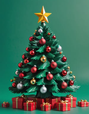 a detailed photo of a christmas tree made of plastic ,(((isolated on a plain green background))),
macro photography, hyper detailed, trending on artstation, sharp focus, studio photo,8K,detailmaster2,christmas,cinematic  moviemaker style,SANTA CLAUS