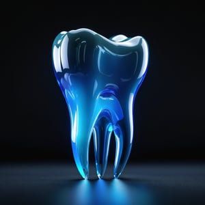 holography,(((tooth made of glass))) ,transparent,Three-dimensional,light,SF,Digitalアート,Digital,scientific,dark background:electronic, blue neon ,3D,masterpiece,Digital空間,energy,beautiful,最高masterpiece,8K,科学のlight,be familiar with,Bright colors,nice,beautiful,rich colors,beautifullightのライン.magic effect,Sparkling,beautifullightの粒