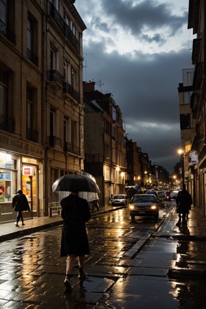 night,street,rainy day,