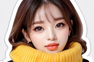 a digital rendering,Shutterstock,beans,stock photo,sticker,kpop,IDOL, girl, girl group,aspa, winter