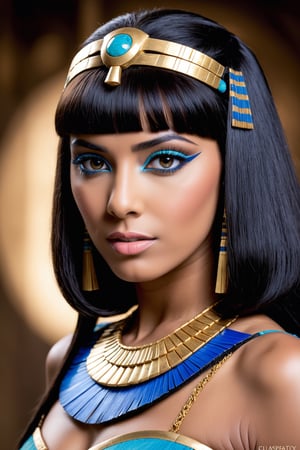Studio quality photography portrait of Cleopatra ,sharp focus, –v 4