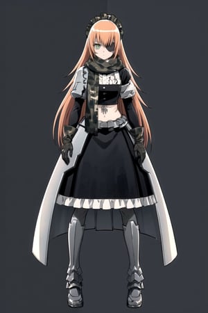 //Quality,
masterpiece, best quality
,//Character,
1girl, solo
,//Fashion,
,//Background,
white_background, simple_background
,//Others,
,cz2128 delta, eyepatch, maid, maid headdress, scarf, camouflage, armor, gloves, v arms, looking at viewer, expressionless, full_body