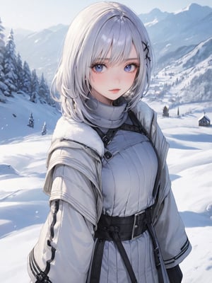 //Quality,
photo r3al, detailmaster2, masterpiece, photorealistic, 8k, 8k UHD, best quality, ultra realistic, ultra detailed, hyperdetailed photography, real photo
,//Character,
1girl, solo, looking_at_viewer, (2b_(nier))
,//Fashion,

,//Background,
winter, snow
,//Others,
Eimi