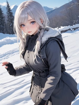 //Quality,
photo r3al, detailmaster2, masterpiece, photorealistic, 8k, 8k UHD, best quality, ultra realistic, ultra detailed, hyperdetailed photography, real photo
,//Character,
1girl, solo, looking_at_viewer, (2b_(nier))
,//Fashion,

,//Background,
winter, snow
,//Others,
Eimi