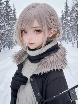 //Quality,
photo r3al, detailmaster2, masterpiece, photorealistic, 8k, 8k UHD, best quality, ultra realistic, ultra detailed, hyperdetailed photography, real photo
,//Character,
1girl, solo, looking_at_viewer, (2b_(nier))
,//Fashion,

,//Background,
winter, snow
,//Others,
Eimi