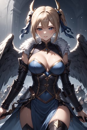 masterpiece, best quality, 8k, 8k UHD, ultra-high resolution, ultra-high definition, highres, cinematic lighting
,//Character, 
1girl, solo
,//Fashion, 
,//Background, 
,//Others, ,Expressiveh, hentai, 
A girl dressed as a valkyrie, riding a spectral horse through a battlefield filled with undead warriors.