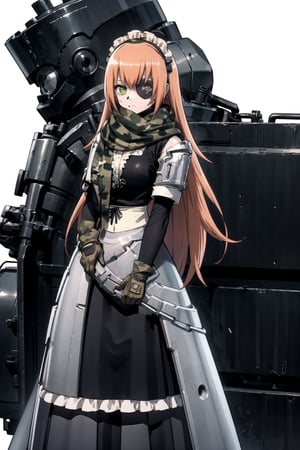 //Quality,
masterpiece, best quality
,//Character,
1girl, solo
,//Fashion,
,//Background,
white_background, simple_background
,//Others,
,cz2128 delta, eyepatch, maid, maid headdress, scarf, camouflage, armor, gloves, v arms, looking at viewer, expressionless, full_body, from_side