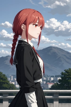 score_9,score_8_up,score_7_up,score_6_up, masterpiece, best quality, highres
,//Character, 
1girl,makima_v1, red hair, ringed eyes, braided ponytail
,//Fashion, 

,//Background, 
,//Others, ,Expressiveh,2b-Eimi, 
A girl in a slightly oversized school uniform, caught in a sudden gust of wind.