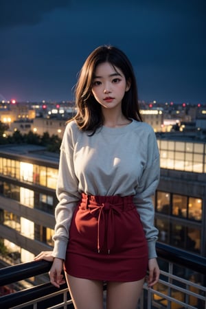 taeyeonlorashy, taeyeon,Me,a beautiful child,20 years old,on top of a tall building at night,city in the background,she wears a loose sweatshirt over her breasts,naked pussy,8k,sex,realistic pussy,big breasts,pretty girl,slim body,slender girl,correct anatomy,slim body,petite body,long straight black hair,slim waist,child's body,maximum realism,top quality,slope,detailed body,child's face,hidden hands