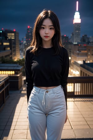 taeyeonlorashy, taeyeon,Me,a beautiful child,20 years old,on top of a tall building at night,city in the background,she wears a loose sweatshirt over her breasts,naked pussy,8k,sex,realistic pussy,big breasts,pretty girl,slim body,slender girl,correct anatomy,slim body,petite body,long straight black hair,slim waist,child's body,maximum realism,top quality,slope,detailed body,child's face,hidden hands