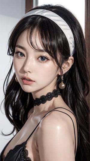 1 YeoA Korea No-Yeo Adult_Video_Actress Mature_Women's Blue_Skin Round_Face Phony Tail Black_Hairband_Bust Strap_Between Others_