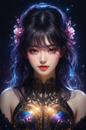 Joven japonesa, (fondo negro), cabello negro, Desnudez completa, cuerpo completo, Pintura hiperdetallada, luminismo, iluminación de barra, Resolución 4K, Artgerm, WLOP, Little Fusion Real Goth, Bioluminiscencia detallada de la enciclopedia isométrica fractal , 30 años de impresionantes fotos realistas, Desnudez completa, cubrir, Hiperdetalles, Cuerpo completo, Flor de rosa, Película de tocado decorativo, en el universo, iluminacion cinematográfica, con las piernas abiertas mientras mira a la cámara, Busto grande, trasero grande, glúteos grandes, sin vestido, pies bonitos, pies limpios, Fondo espacial, tatuaje corporal, Gradación de color, ilustración oscura, Cuerpo total, , sensualidad, explícito, cara bonita, cuerpo completosbian, vista, Vista de cuerpo completo, Desnudez completa, Perfecta anatomía, sensualidad, Desnudez altamente detallada, Cuerpo completo, cabello negro claro, Pinturas ultra detalladas, ojos expresivos, cuerpo perfecto.