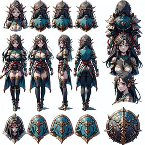 anime, design,front and rear design, custom character, character design, full_body, modelsheet, big boobies, big breast, (CharacterSheet:1), female armor, design(masterpiece, top quality, best quality, official art, beautiful and aesthetic:1.2), (1girl), extreme detailed,(fractal art:1.3),highest detailed,destiny,destiny, 1 girl , YAMATO,fantasy princess,medieval armor, glass, Japanese style armor set