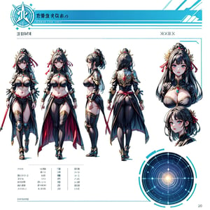 anime, design,front and rear design, custom character, character design, full_body, modelsheet, big boobies, big breast, (CharacterSheet:1), female armor, design(masterpiece, top quality, best quality, official art, beautiful and aesthetic:1.2), (1girl), extreme detailed,(fractal art:1.3),highest detailed,destiny,destiny, 1 girl ,knight armor, medieval armor, medieval armor, medieval armor, YAMATO,fantasy_princess