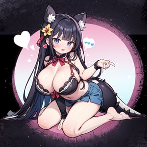 anime,  full body, big boobies, big breast, (masterpiece, best quality, highres:1.1), ultra resolution image, black hair, long hair, blush, (masterpiece, top quality, best quality, official art, beautiful and aesthetic:1.2 ), (1girl), extreme detailed, (fractal art:1.3), highest detailed, 1 girl,  cleavage, heart in eye, huge breasts, miniskirt, bra,mink_\(dragon half),Sexy Big Breast