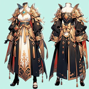 anime, design,front and rear design, custom character, character design, full_body, modelsheet, big boobies, big breast, (CharacterSheet:1), female armor, design(masterpiece, top quality, best quality, official art, beautiful and aesthetic:1.2), (1girl), extreme detailed,(fractal art:1.3),highest detailed,destiny,destiny, 1 girl , YAMATO,fantasy princess,medieval armor, glass, Japanese style armor set,1 girl