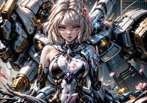 dream_girl, perfect body, sexy suit, basic_background city, masterpiece, ,mecha