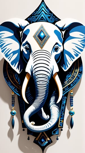 Create an image of a mascot that draws inspiration from a biomechanical elephant, featuring a fusion of organic and metallic components, emit mesmerizing fractal designs. Bright background, Elegant, sophisticated, intricate line work, ornate details, muted color scheme. Art and mathematics fusion, hyper detailed, trending at artstation, sharp focus, studio photography, intricate detail, highly detailed, centered, perfect symmetrical, plain design,tshirt design,8k,high_resolution,make_3d