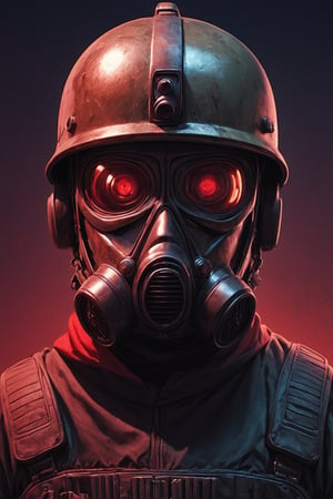 Score_9, Score_8_up, Score_7_up, volumetric_lighting, captivating,  portrait, grbtw artstyle, faceless_man, SWAT, black_armor, (((helmet_with_gasmask))), (red_lenses, red_glow, kevlar, stylized, cinematic_scene, thriller_theme), night, desolate_station_interior, solo, winter, retro_anime, british