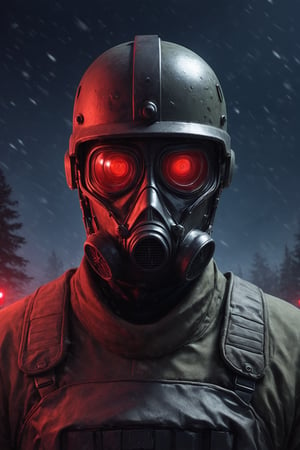 Score_9, Score_8_up, Score_7_up, volumetric_lighting, captivating,  portrait, grbtw artstyle, faceless_man, SWAT, black_armor, (((helmet_with_gasmask))), (red_lenses, red_glow, kevlar, stylized, cinematic_scene, thriller_theme), night, desolate_station_interior, solo, winter, retro_anime, british