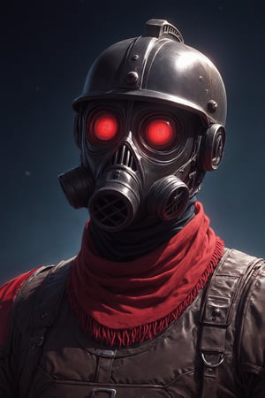 Score_9, Score_8_up, Score_7_up, volumetric_lighting, captivating,  portrait, grbtw artstyle, faceless_man, corporate, (((helmet_with_gasmask))), (black_armor, red_lenses, red_glow, kevlar, stylized, cinematic_scene, thriller_theme), night, desolate_station_interior, solo, winter, retro_anime, british