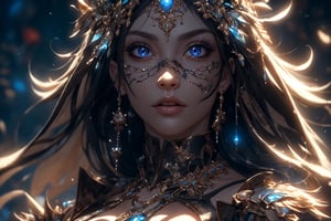 masterpiece, warrior: hyper-realistic,
 detailed character expressions, Ultra-detailed Quality 3D Octane Render,volumetric lighting, Close up shot,1 girl,
