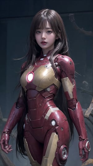 female_ironman_suit,gold_and_red_ironman_suit,long_hair,bangs