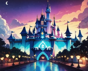 Disneyland, fantasy, gameart style, high details,high quality,bright colors,DonMChr0m4t3rr4 