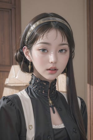 Perfect face, perfect body, perfect eyes, glamorous, gorgeous, delicate, romantic, Elizabethan woman, steampunk gothic romanticism, Harrison Fisher dark twist style, by Tokaito,fellajob,anime,jwy1