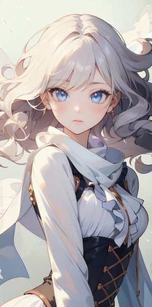 (extremely detailed CG unity 8k wallpaper),(((masterpiece))), (((best quality))), ((ultra-detailed)), (best illustration),(best shadow), ((an extremely delicate and beautiful)),dynamic angle,floating, solo,((1girl)),{long wavy curly hair},expressionless,,silk shawl, frills,cute anime face,blush,(beautiful detailed eyes),Extremely Realistic,1 girl