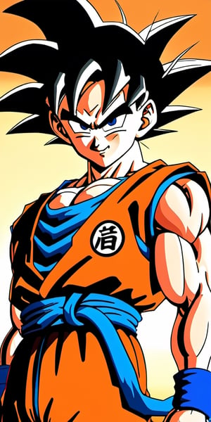 We can visualize the iconic character from the Dragon Ball animated series, Goku. his hair, eyebrows and eyes black, with his characteristic orange suit. (smiling, happy:1.4). He is greeting the spectator, with one of his classic poses. The image quality and details have to be worthy of one of the most famous characters in all of anime history and honor him as he deserves. which reflects the design style and details of the great Akira Toriyama. epic background.

athletic body. perfect hands and arms. perfectly detailed, defined and symmetrical eyes. highly detailed skin, textured skin, definite body features, detailed shadows, narrow waist. incredible face detail.


16k, masterpiece, best quality, 2D, Extremely detailed, voluminetric lighting, anime, cartoon


clothing,Zombie,lineart,Anime ,3d toon style,line anime,more detail XL,SDXLanime:0.8,LineAniRedmondV2-Lineart-LineAniAF:0.8,EpicAnimeDreamscapeXL:0.8,ManimeSDXL:0.8,Midjourney_Style_Special_Edition_0001:0.8,animeoutlineV4_16:0.8,perfect_light_colors:0.8,LineAniAF,CuteCartoonAF,Girl,Color,multicolor