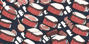 ((cartoon style)), Meat Background, anime,