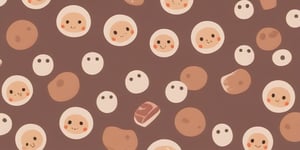 ((cartoon style)), Meat Background, anime, cute, simple_background