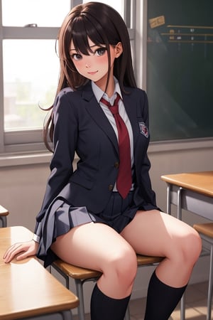 1girl, school_girl, nsfw, school_uniform