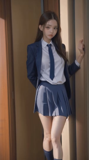 1girl, school uniform, pouting,jwy1,((see-through))