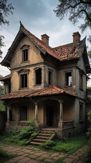 The old house, with its sagging roof and cracked walls, becomes a portal to a bygone era. As the night unfolds, the boundary between the living and the spectral begins to blur, and the tales of the past awaken, whispering through the corridors like phantoms longing to be heard once more.