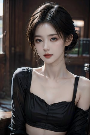 (masterpiece, best quality:1.4),(photorealistic:1.4)(realistic, photo-realistic:1.4),(masterpiece), (best quality), (detailed), light layer, 1solo girl, young girl, black sheer bra,perfect body,   medium_breasts, defined collarbone, ultra realistic, photorealistic, detailed, bust_shot,eungirl