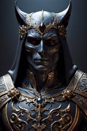 statue of a sigma male, total body, digital art, gothic art, beautiful elegant demon king, skull bust, intricate body, beautiful detail and color, sylvain sarrailh and igor morski, intricate costume design, detailed body,sigma dressan, soft, shining, cat-like eyes, mysterious, deep, intriguing, enchanting, mischievous, magnetic, lustful body, robust and prominent chest, broad shoulders,detailed hands, mighty, hyperealistic, image centered, high quality, cinematic, photo_realistic, detailed_background, detailed colors, highly_detailed, extremely_detailed, ultra_detailed, beautiful, HD, extremely clear CG unit, 8k background, masterpiece, best quality, best shadow, best light, best texture, best render, clear background, film still, film still, euphoric style,HellAI,Movie Still, photo r3al, Sigma 30mm