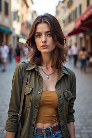 Beautiful woman on the street


