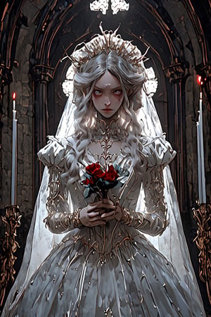 vampire bride,Movie Still,3d style,Renaissance Sci-Fi Fantasy